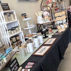 Da Vinci's Donuts - Side bar of local handmade gifts for sale