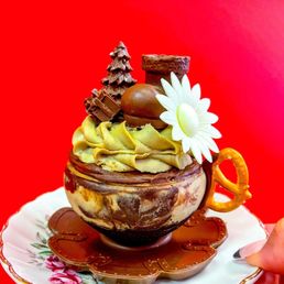 Matcha-Dark Chocolate Cheesecake