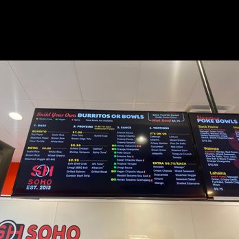 Soho Sushi Burrito - Menu for burritos and bowls - Asian Fusion Near Me - Las Vegas, Nevada Soho Sushi Burrito - Menu for burritos and bowls - Asian Fusion Near Me - Las Vegas, Nevada