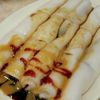 洪利粥麪小廚 - plain rice rolls with peanut sauce, hoisin sauce, and soy sauce. - Hong Kong Style Cafe Near Me - Hong Kong, HK