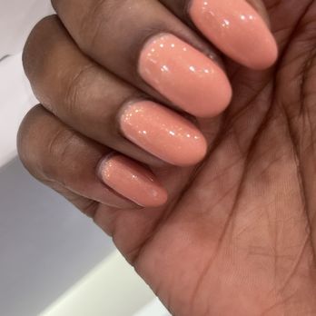 Domain Nails & Spa - You can see the inconsistencies in the polish placement - Nail Salons Near Me - Austin, Texas