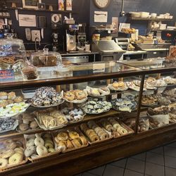 Morning Birds Bakery - Display of all freshly made croissants, danish, bagels