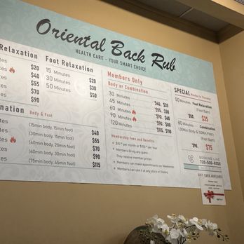 Oriental Back Rub - 2025 February prices - Massage Near Me - Lakewood, Colorado Oriental Back Rub - 2025 February prices - Massage Near Me - Lakewood, Colorado