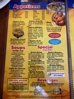 Menu photo 7 Los Girasoles Ashland City, TN