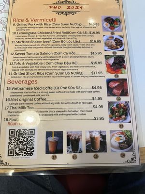 Menu photo 8 Pho 2024 Columbus, OH