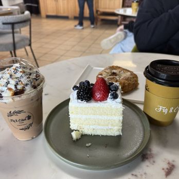 Fig and Olive Cafe - Almond Danish Samoa Iced Latte Biscoff Cookie Latte Chantilly Cake - Desserts Near Me - Greensboro, North Carolina Fig and Olive Cafe - Almond Danish Samoa Iced Latte Biscoff Cookie Latte Chantilly Cake - Desserts Near Me - Greensboro, North Carolina