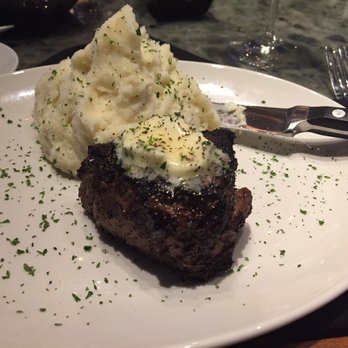 Stoney River - 7oz filet with mashed potatoes ($30) - Steakhouses Near Me - Chapel Hill, North Carolina Stoney River - 7oz filet with mashed potatoes ($30) - Steakhouses Near Me - Chapel Hill, North Carolina