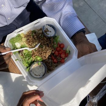 Jerk Shop Go - jerk salad with tilapia - Caribbean Near Me - Springfield, Illinois