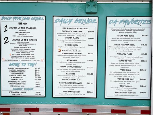 Menu photo 8 Da Soriano Grindz Kahului, HI