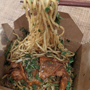 Saigon Social - Garlic noodles with soft shell crab - Vietnamese Near Me - New York, New York Saigon Social - Garlic noodles with soft shell crab - Vietnamese Near Me - New York, New York