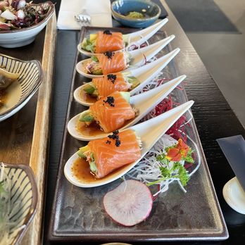 Oiza - Salmon spoons - Sushi Bars Near Me - Fresno, California Oiza - Salmon spoons - Sushi Bars Near Me - Fresno, California