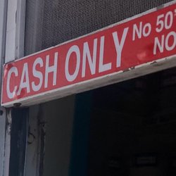 Cash only sign