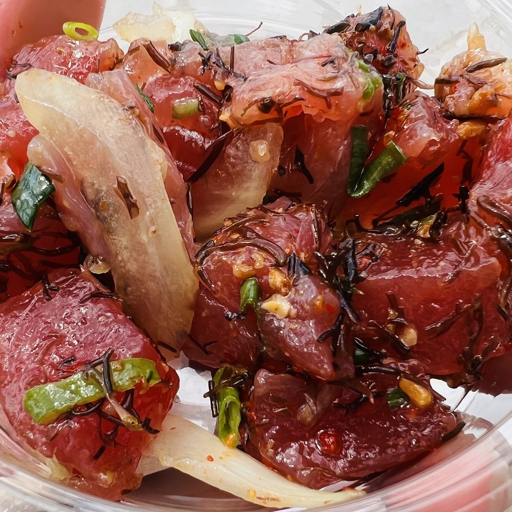 Fresh Catch - Ahi limu ($23.99/lb) 1/4 lb shown here $6.48 - Hawaiian Near Me - Honolulu, Hawaii Fresh Catch - Ahi limu ($23.99/lb) 1/4 lb shown here $6.48 - Hawaiian Near Me - Honolulu, Hawaii