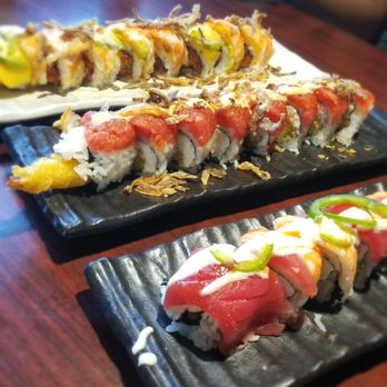 Joyce's Sushi - Top to bottom. Tiger, Firecracker, Joyce - Japanese Near Me - Rancho Mirage, California