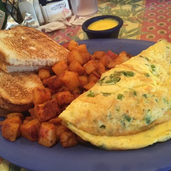 Over Easy Cafe - Amazing!! Big Bertha & Crab & Asparagus Omelette - Breakfast & Brunch Near Me - Sanibel, Florida