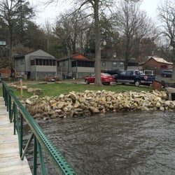 Cabins on lake