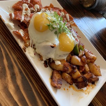 Tostadas - Chilaquiles rojos! - Breakfast & Brunch Near Me - San Jose, California Tostadas - Chilaquiles rojos! - Breakfast & Brunch Near Me - San Jose, California