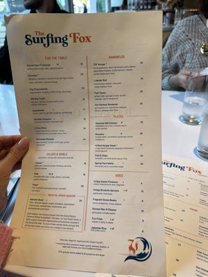 Menu photo 3 The Surfing Fox Santa Monica, CA