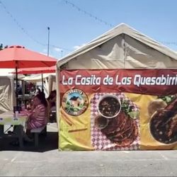 La Casita - The area where you sit down to eat, there are many areas with shade provided.