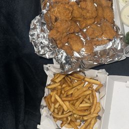 Wings and fries Wings and fries