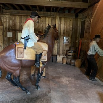 Pony Express Museum - Rider leaving the stables. - Landmarks & Historical Buildings Near Me - Saint Joseph, Missouri