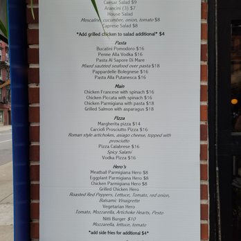 Nittis Italian Restaurant in Hell's Kitchen - Menu june 17, 2020 - Italian Near Me - New York, New York Nittis Italian Restaurant in Hell's Kitchen - Menu june 17, 2020 - Italian Near Me - New York, New York