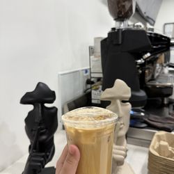 Crepes & Espressos - Iced Spanish Latte with oat milk