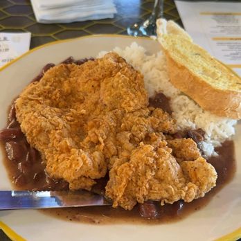 Hot Tails - Pork chop and red beans! And strawberry lemon drop! Seasoned so good! - Seafood Near Me - Prairieville, Louisiana