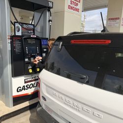 Costco Gasoline - C's vehicle takes petroleum.