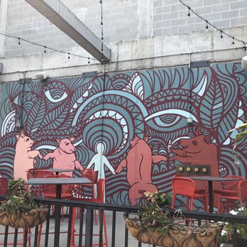 Swine Party Mural - Public Art Near Me - Louisville, Kentucky Swine Party Mural - Public Art Near Me - Louisville, Kentucky