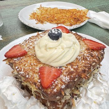 Stratford at the Harbor - Stuffed Coconut French Toast - Breakfast & Brunch Near Me - Oceanside, California Stratford at the Harbor - Stuffed Coconut French Toast - Breakfast & Brunch Near Me - Oceanside, California