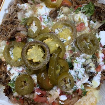 Tacos Los Altenos - Nachos with shredded beef 7-10-21 - Food Trucks Near Me Tacos Los Altenos - Nachos with shredded beef 7-10-21 - Food Trucks Near Me