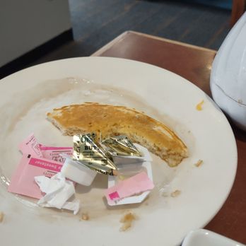 105 Cafe - The pancake didn't stand a chance!  Devoured!! - American Near Me - Conroe, Texas
