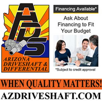 Arizona Driveshaft - Arizona Driveshaft offers financing to fit your budget! - Auto Parts & Supplies Near Me - Mesa, Arizona