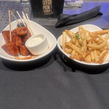 Yard House - Gardein Wings and Truffle Fries - Bars Near Me - Dedham, Massachusetts Yard House - Gardein Wings and Truffle Fries - Bars Near Me - Dedham, Massachusetts