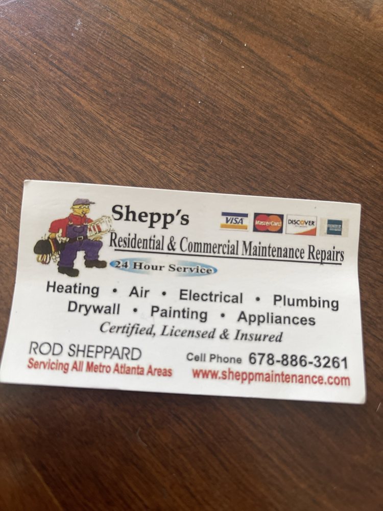 Slide of Shepp's Residential and Commercial Maintenance Repairs