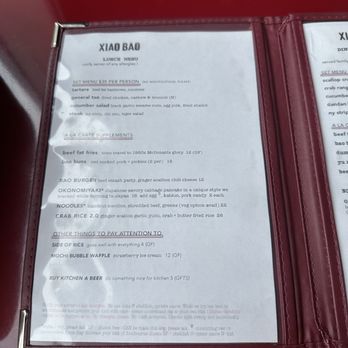 Xiao Bao - menu - Cocktail Bars Near Me - Nashville, Tennessee Xiao Bao - menu - Cocktail Bars Near Me - Nashville, Tennessee