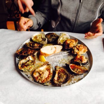 Half Shell Oyster House - Oyster sampler that my friend had and he said they were amazing 5 stars out of 5. - Seafood Near Me - Biloxi, Mississippi Half Shell Oyster House - Oyster sampler that my friend had and he said they were amazing 5 stars out of 5. - Seafood Near Me - Biloxi, Mississippi