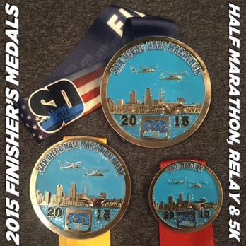 GOVX San Diego Half Marathon - 2015 Medals - Half, Relay and 5K - Races & Competitions Near Me - San Marcos, California GOVX San Diego Half Marathon - 2015 Medals - Half, Relay and 5K - Races & Competitions Near Me - San Marcos, California