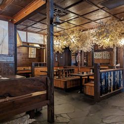 Sushi Mori - Ambiance with trees inside