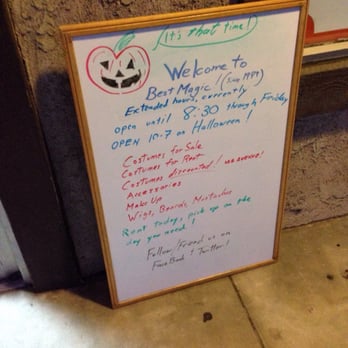 Best Magic-Gags & Costume - Extended hours till 8:30 for Halloween. - Costumes Near Me - Anaheim, California Best Magic-Gags & Costume - Extended hours till 8:30 for Halloween. - Costumes Near Me - Anaheim, California