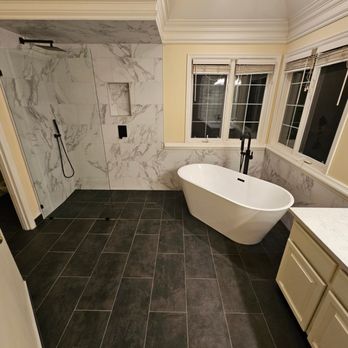Total Quality Express - Master bath - Flooring Near Me - Renton, Washington Total Quality Express - Master bath - Flooring Near Me - Renton, Washington