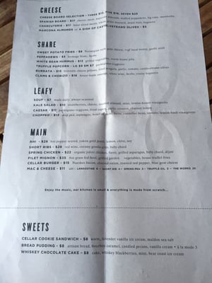 Menu photo 7 The Cellar San Clemente, CA