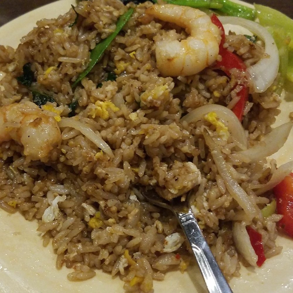 Thai Connection - Shrimp basil fried rice - Thai Near Me - Columbus, Indiana Thai Connection - Shrimp basil fried rice - Thai Near Me - Columbus, Indiana