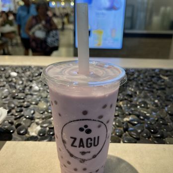 Zagu - Taro and coconut with lychee popping boba - Desserts Near Me - Honolulu, Hawaii Zagu - Taro and coconut with lychee popping boba - Desserts Near Me - Honolulu, Hawaii