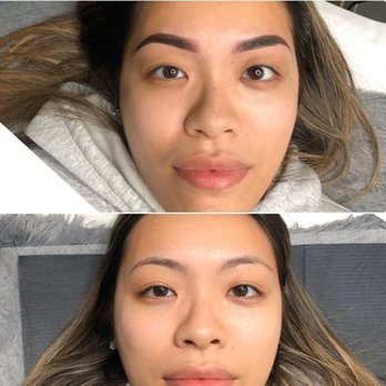 BrowDoll - Before vs After Ombré brows - Permanent Makeup Near Me - Omaha, Nebraska