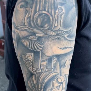 Dawn of Time Tattoo - Egyptian Sleeve - Tattoo Near Me - Syracuse, New York Dawn of Time Tattoo - Egyptian Sleeve - Tattoo Near Me - Syracuse, New York