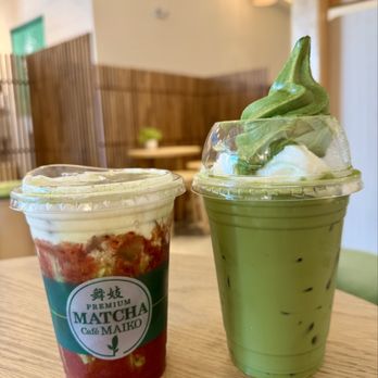 Matcha Cafe Maiko - Strawberry matcha and Matcha with matcha ice cream and Hokkaido ice cream - Cafes Near Me - Las Vegas, Nevada Matcha Cafe Maiko - Strawberry matcha and Matcha with matcha ice cream and Hokkaido ice cream - Cafes Near Me - Las Vegas, Nevada