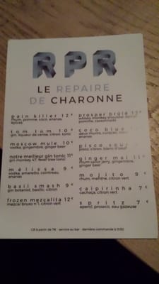 Menu photo 3 RPR - Le Repaire de Charonne Paris, 75