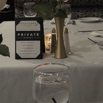 Mezza Luna - Table setting - Italian Near Me - Hauppauge, New York